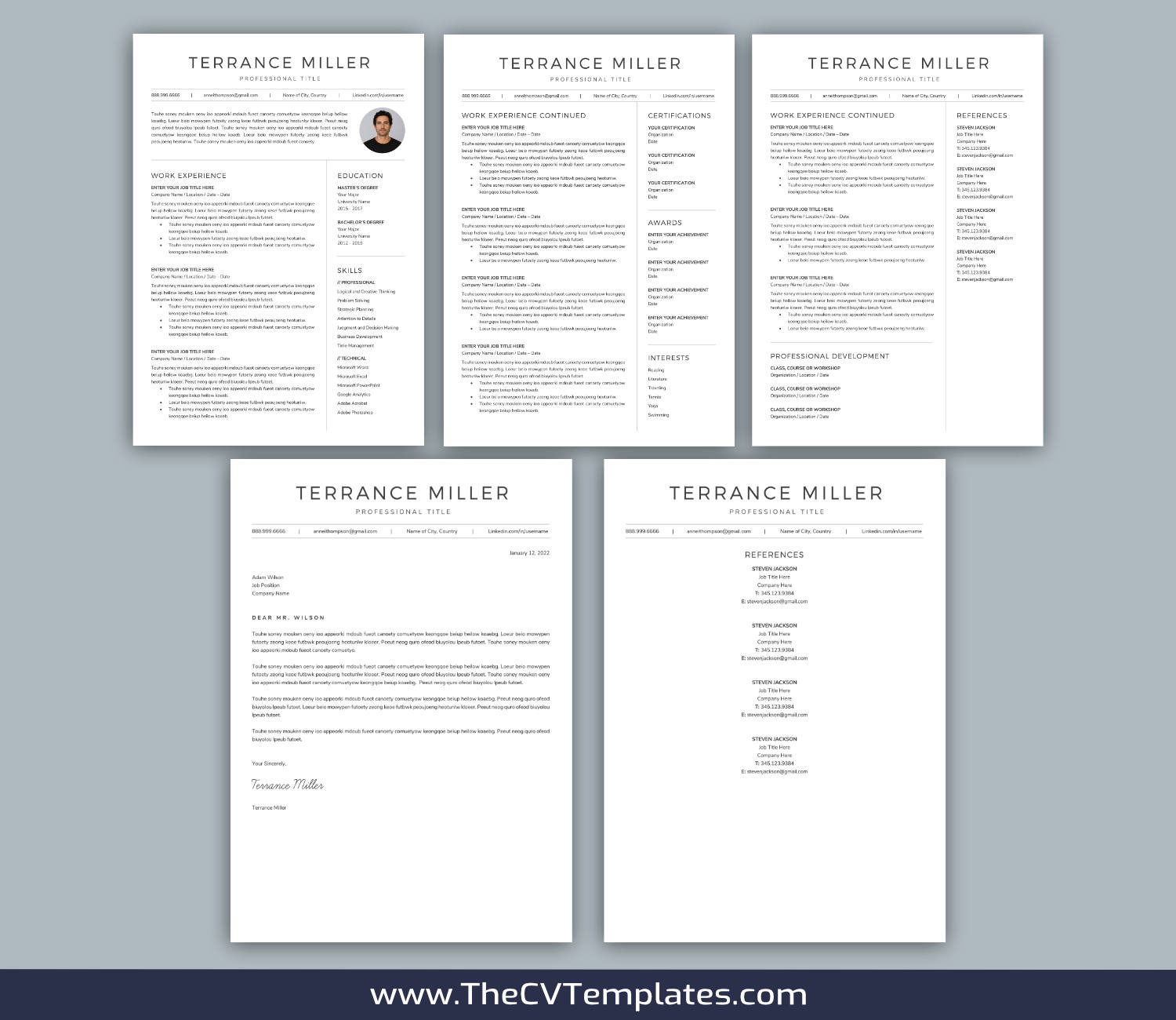 TheCVTemplates.com-resume templates for ms word