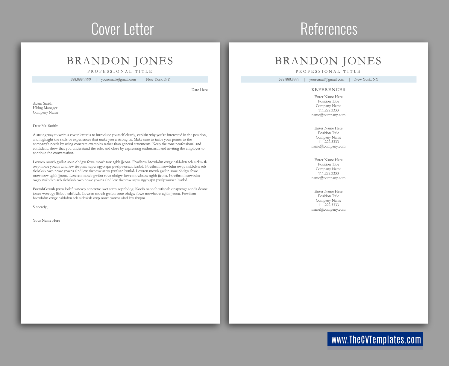 thecvtemplates.com-ATS professional resume templates