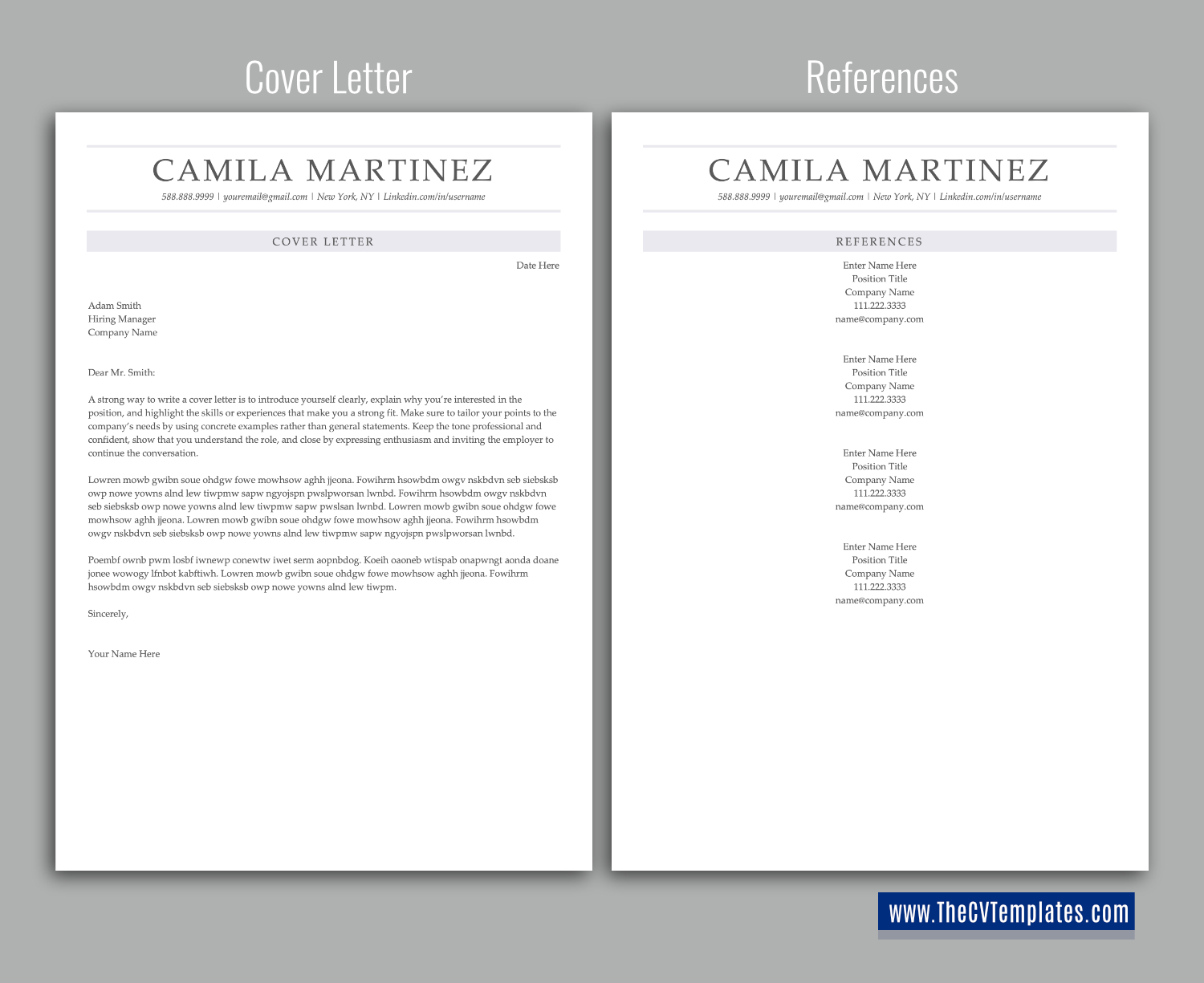 thecvtemplates.com-ATS professional resume templates