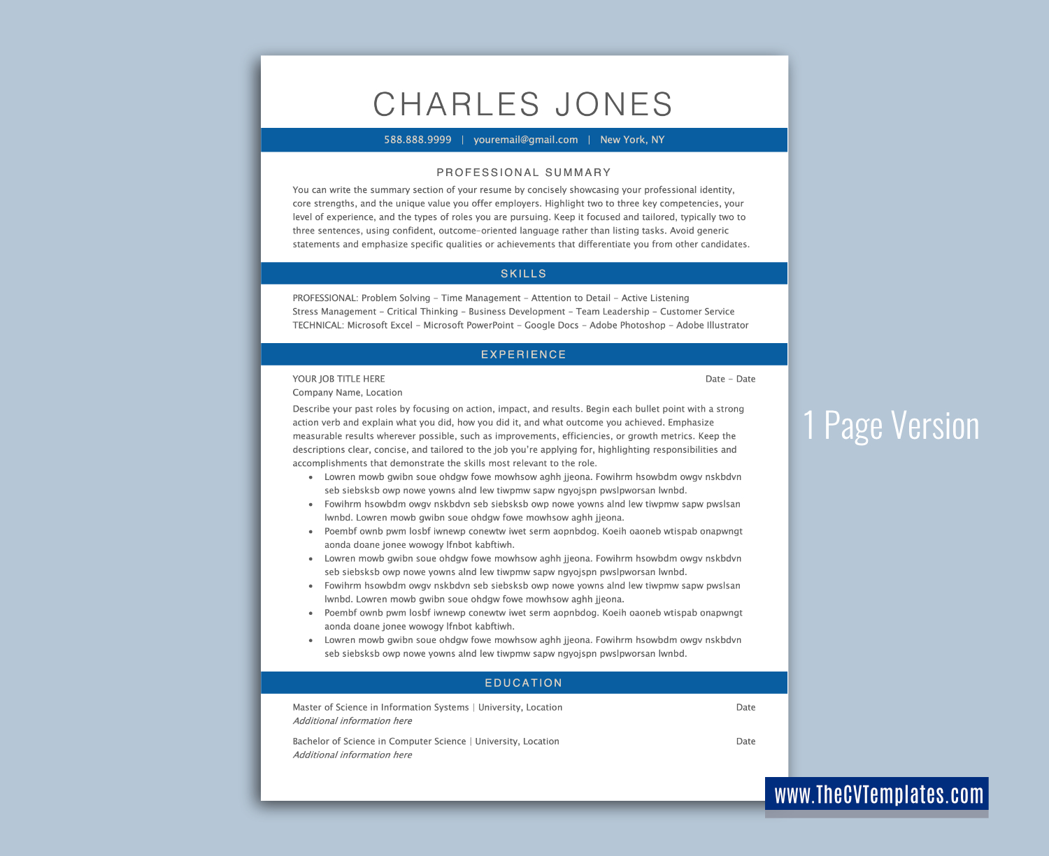 thecvtemplates.com-ATS professional resume templates