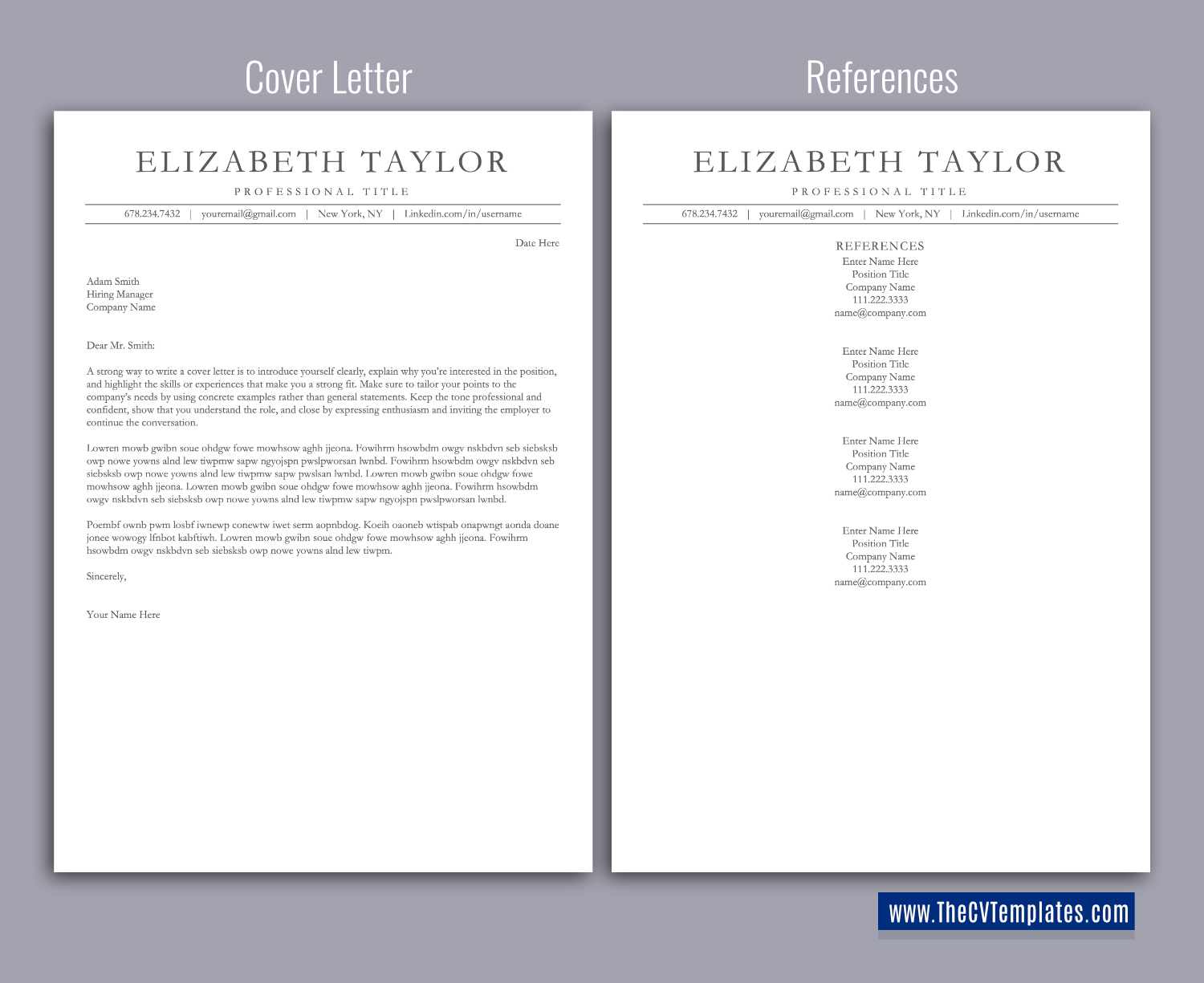 thecvtemplates.com-ATS professional resume templates