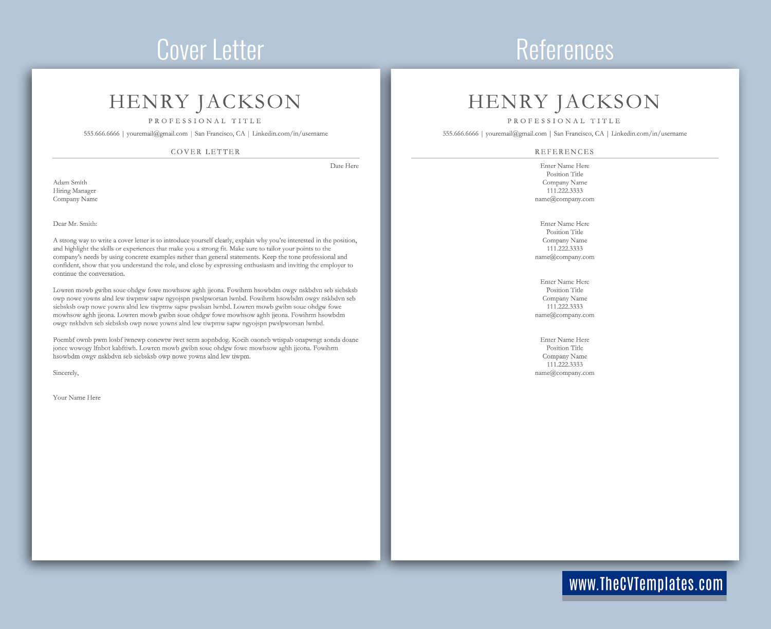 thecvtemplates.com-ATS professional resume templates