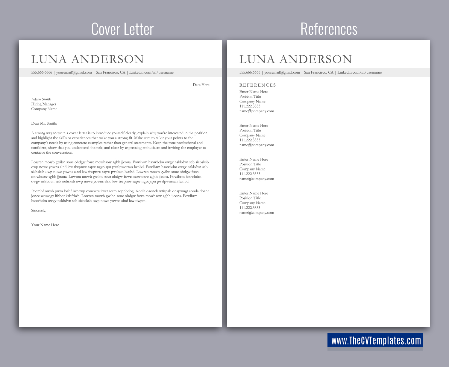 thecvtemplates.com-ATS professional resume templates