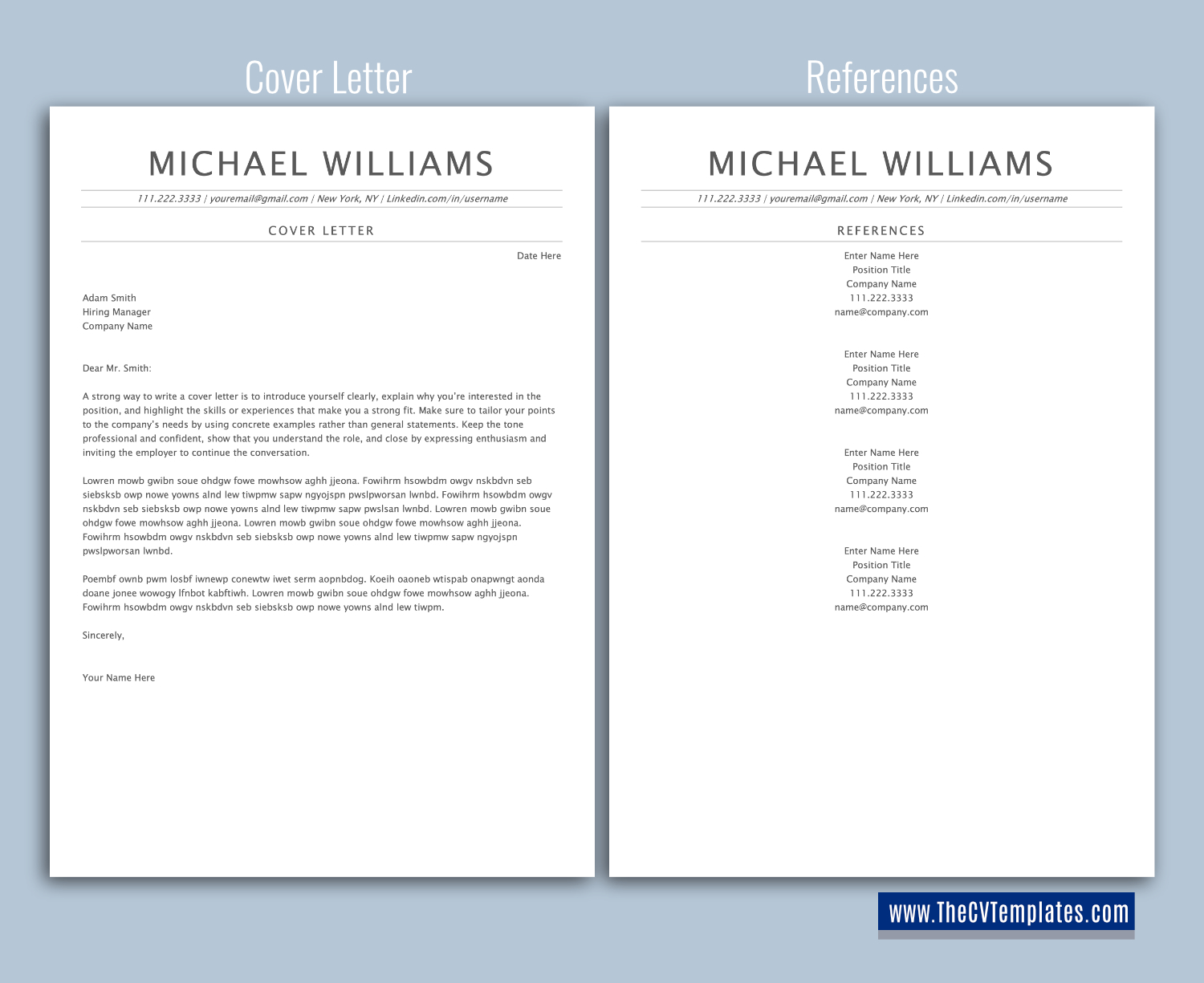 thecvtemplates.com-ATS professional resume templates