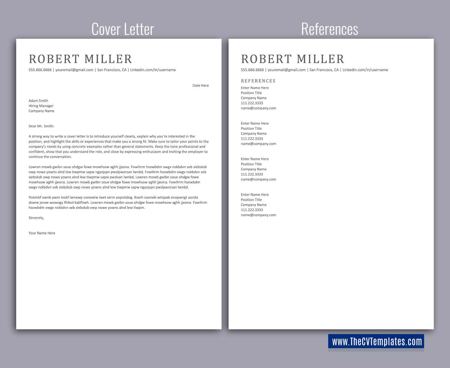 thecvtemplates.com-ATS professional resume templates