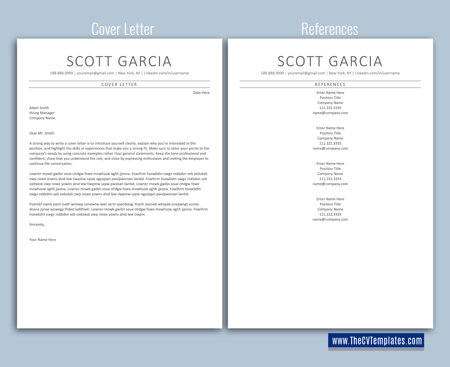 thecvtemplates.com-ATS professional resume templates