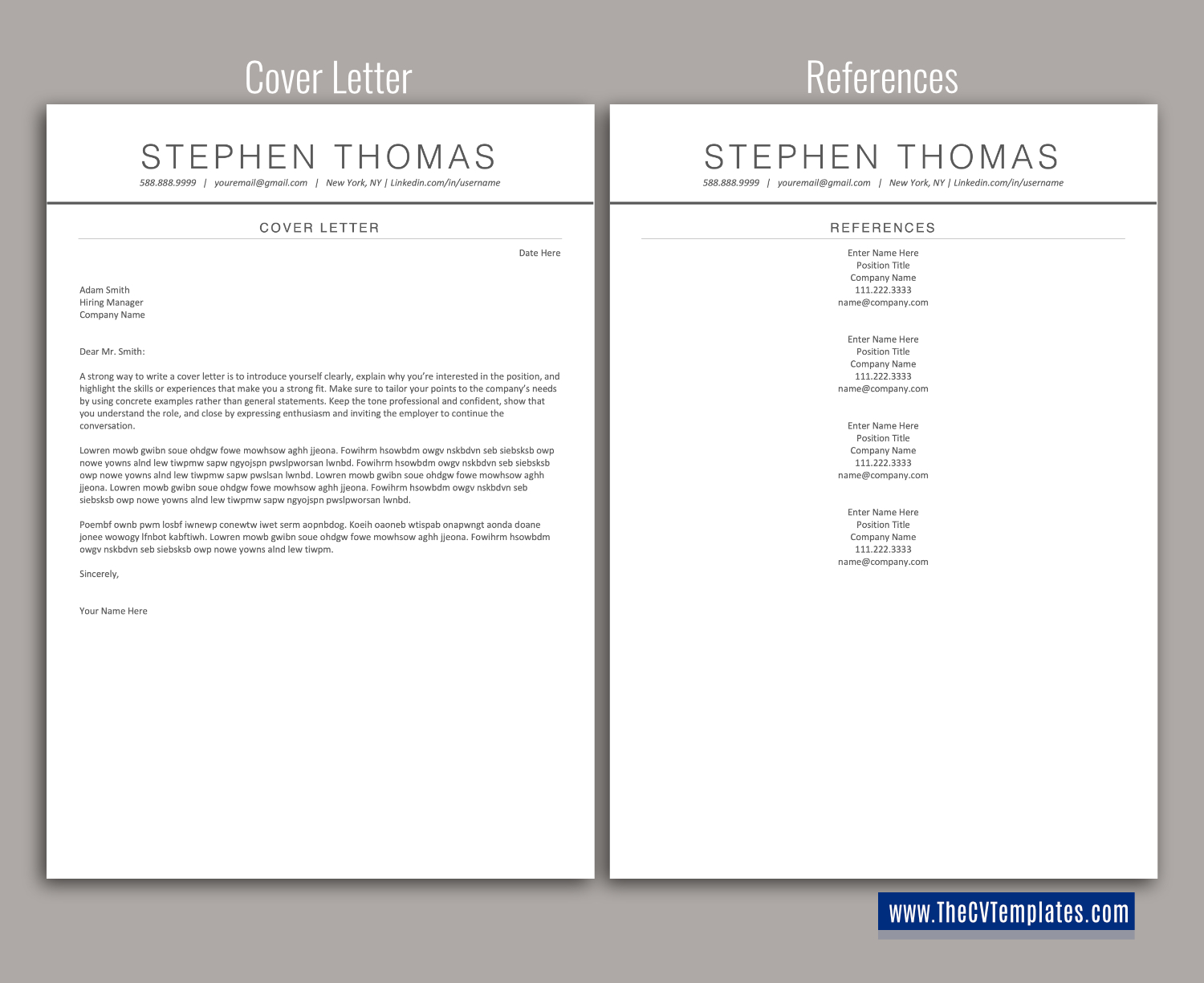 thecvtemplates.com-ATS professional resume templates